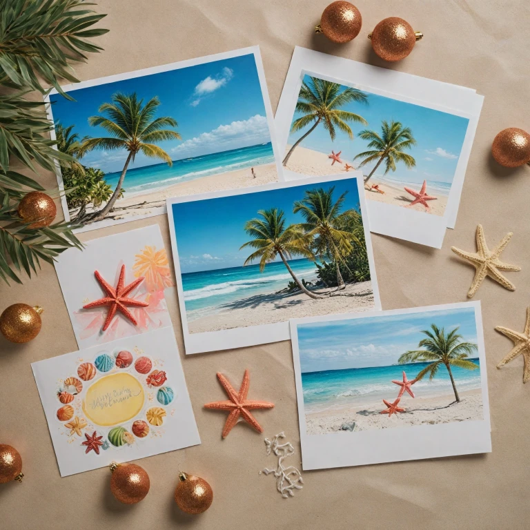 Crafting the Perfect Beach-Themed Christmas Cards