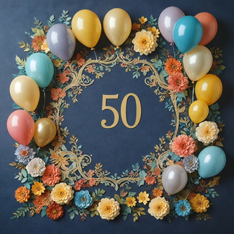 Crafting the Perfect 50th Birthday Greeting Card