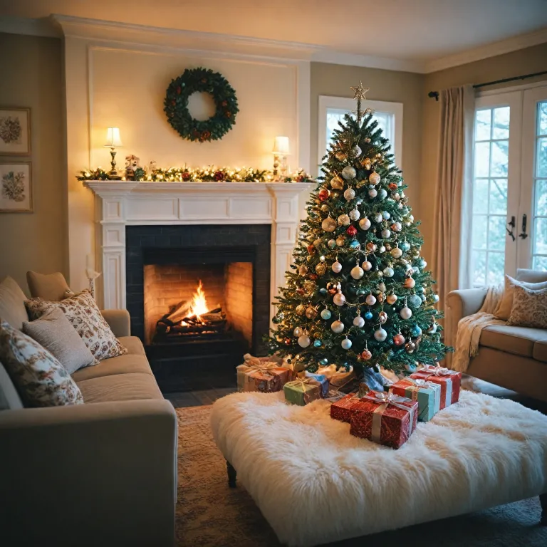 Celebrating our first christmas together with special ornaments